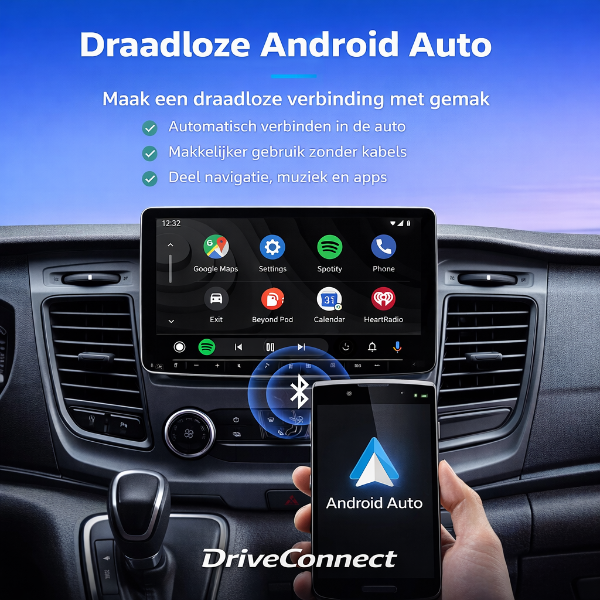 Mini 2-in-1 Car Dongle | Draadloos CarPlay & Android Auto