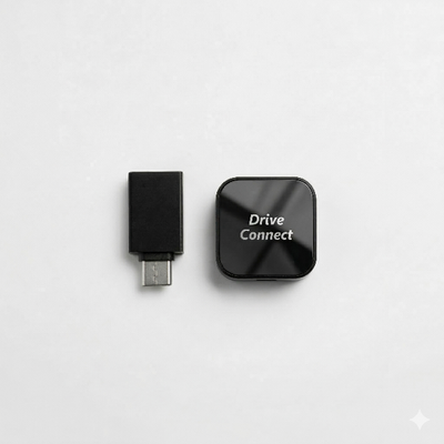 Mini 2-in-1 Car Dongle | Draadloos CarPlay & Android Auto