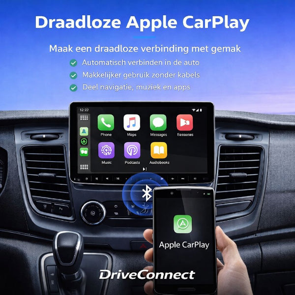 Mini 2-in-1 Car Dongle | Draadloos CarPlay & Android Auto